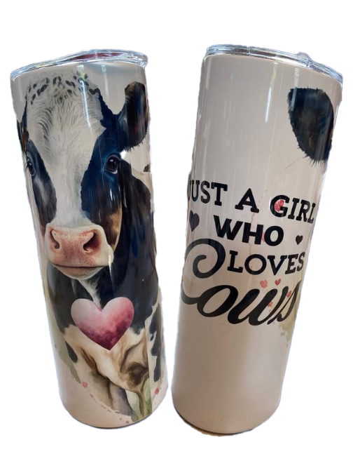 Just a Girl Who Loves Cows Tumbler