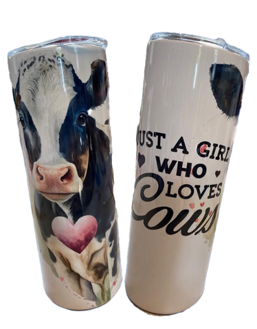 Just a Girl Who Loves Cows Tumbler